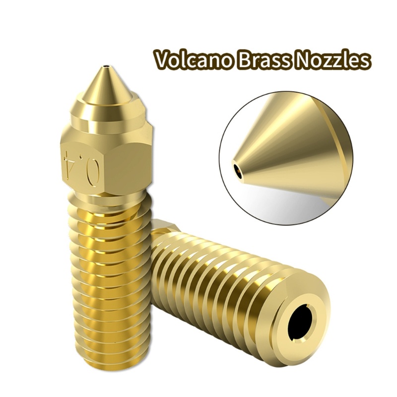 Nozel Printer zzz 3D 0.4mm M6 Drat Kuningan Nozel Extruder Hot End Untuk 1.75mm Filamen 3D Aksesoris Printer