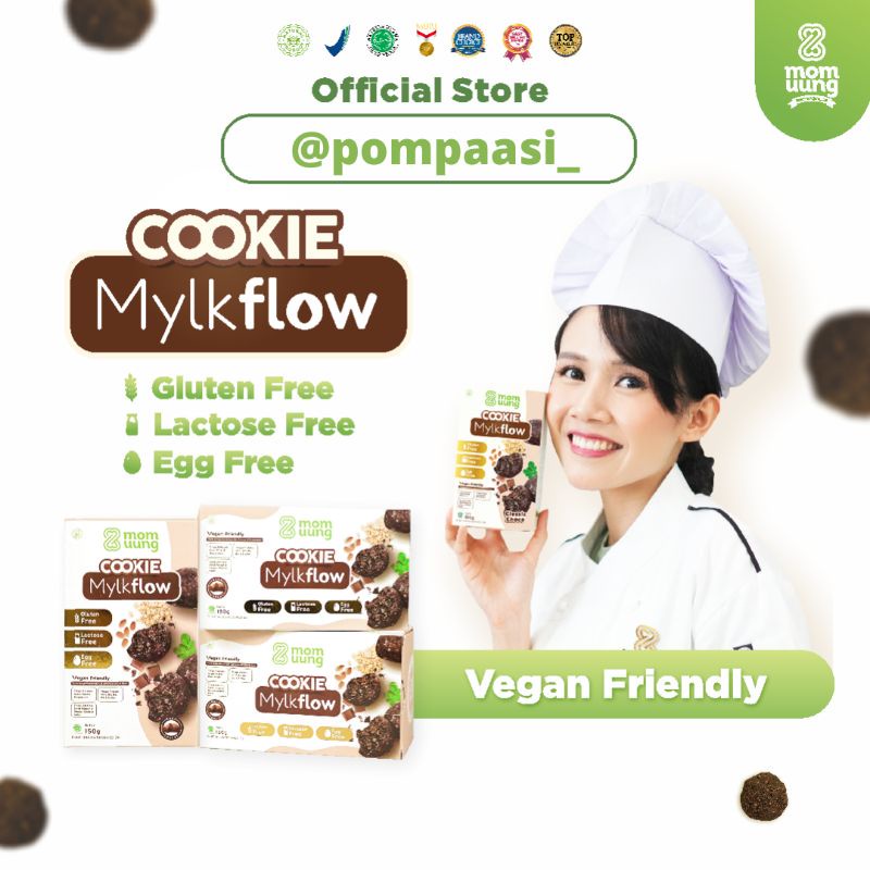 Cookie Mylkflow Mom Uung Booster Asi Cookies Sehat Lezat Pelancar Asi 150gr