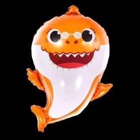 Balon Baby Shark Shape 60cm / Balon Foil Karakter Shark
