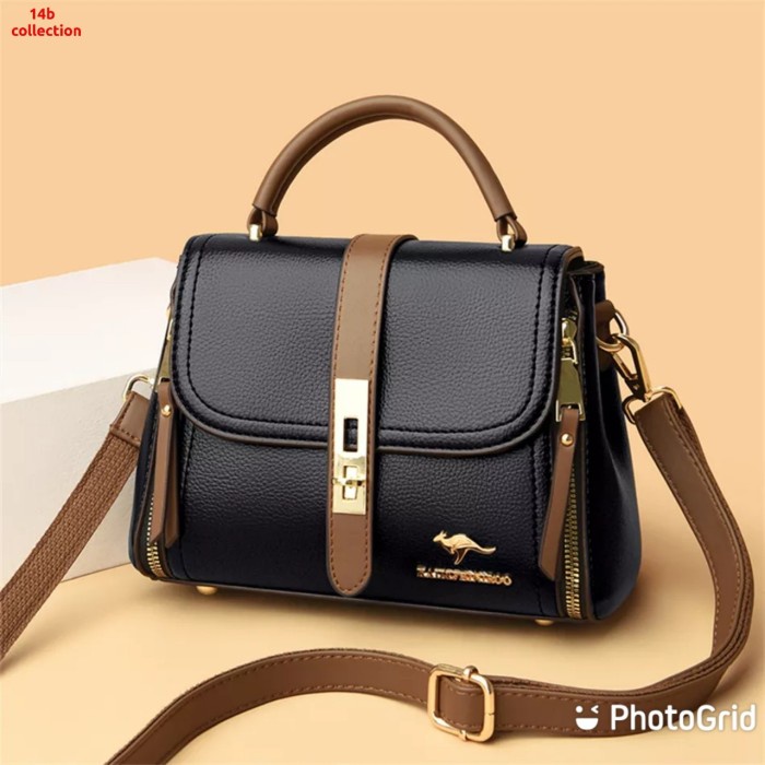 Kaylee Bag Tas Selempang Wanita Tas Wanita Selempang Kulit Tas Cewe - Hitam