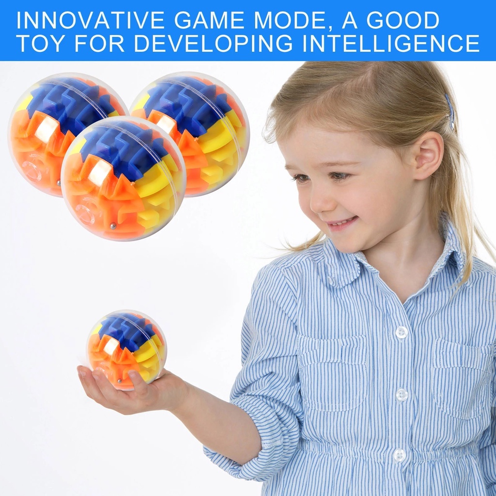 Mainan Maze Manik Bulat Untuk Bayi Usia 5-10 Tahun/3D Gravity Memory Payet Maze Ball/Puzzle Memory Ball/Mainan Edukasi Anak Dewasa