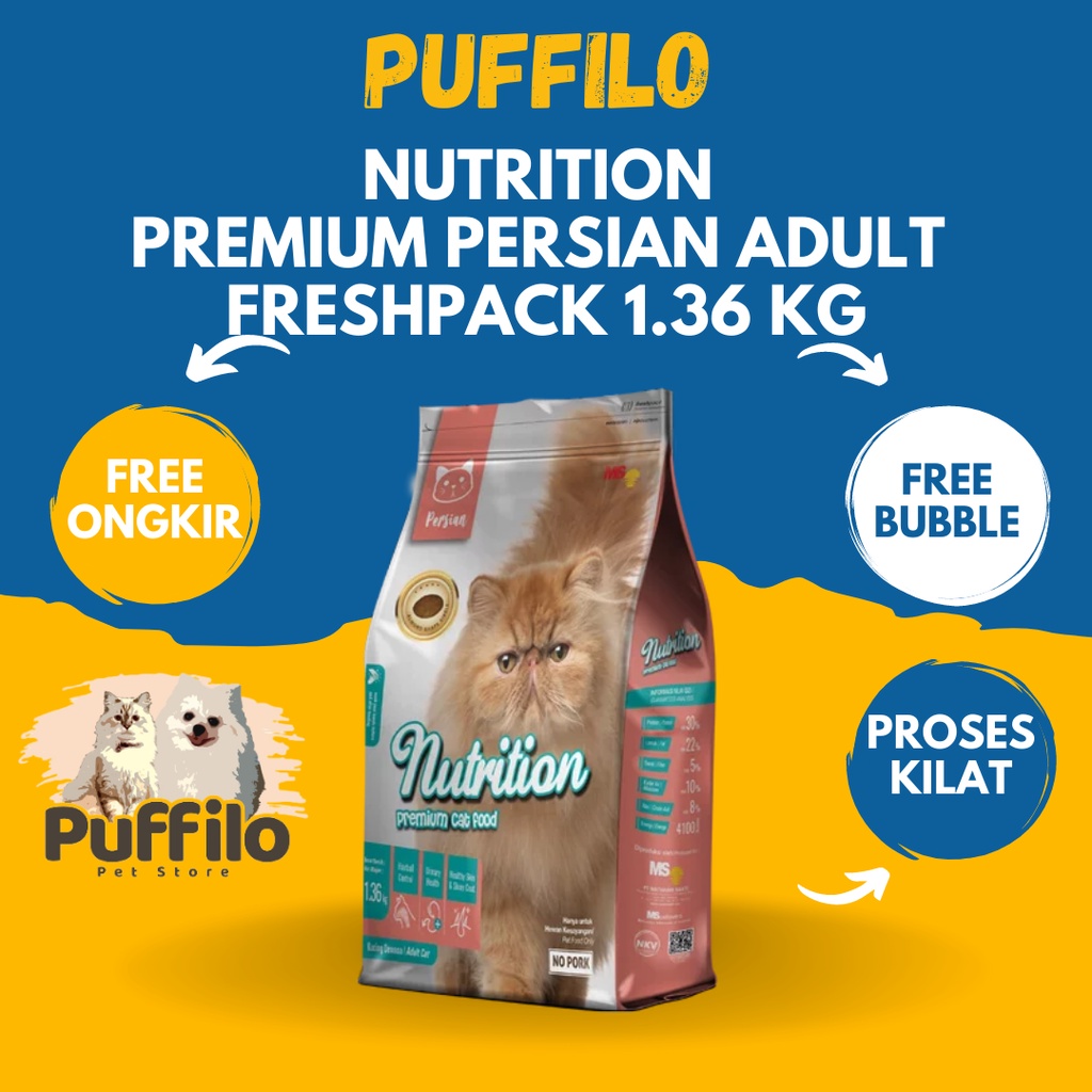 Nutrition Premium Cat Food Persian Adult 1.36 kg