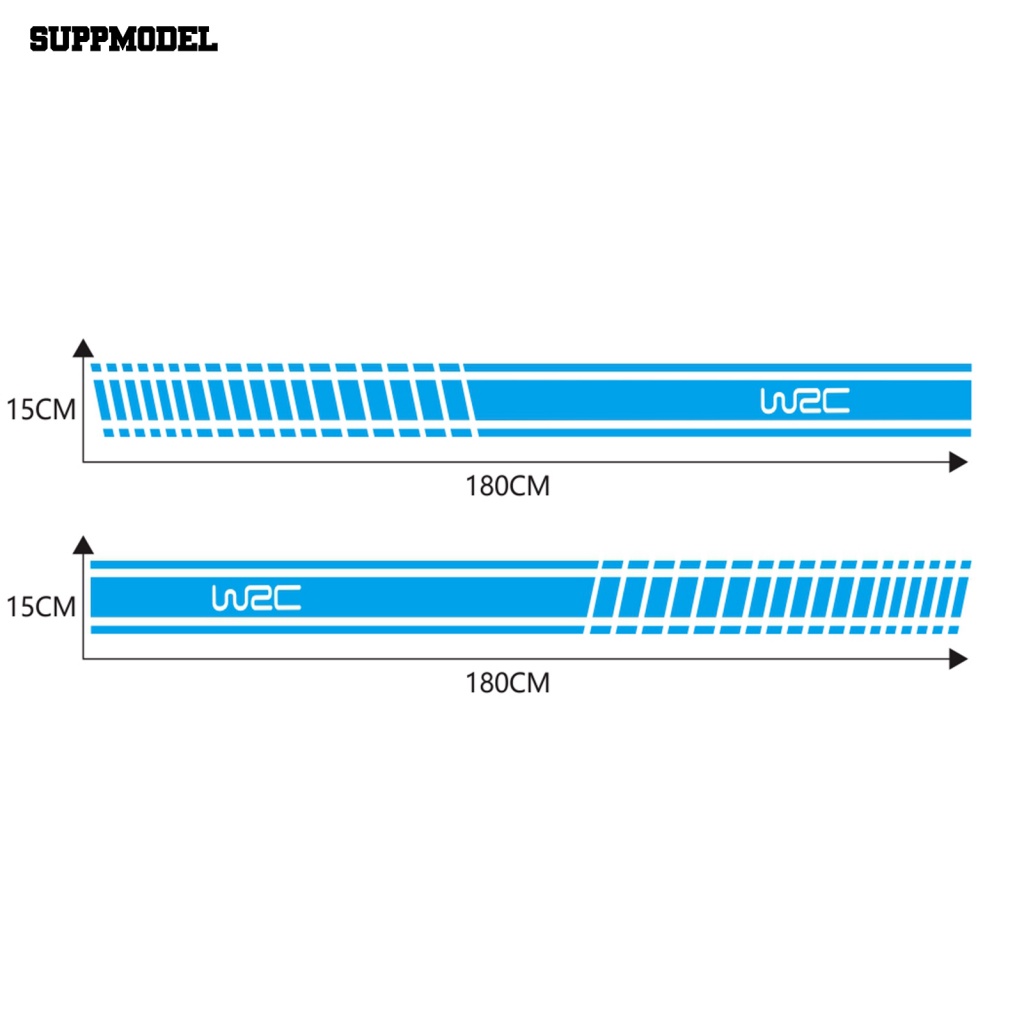 Suppmodel 2Pcs 5warna Stiker Garis Untuk Mobil Car Graphics Decal Side Vinyl Sticker Tahan Suhu Tinggi