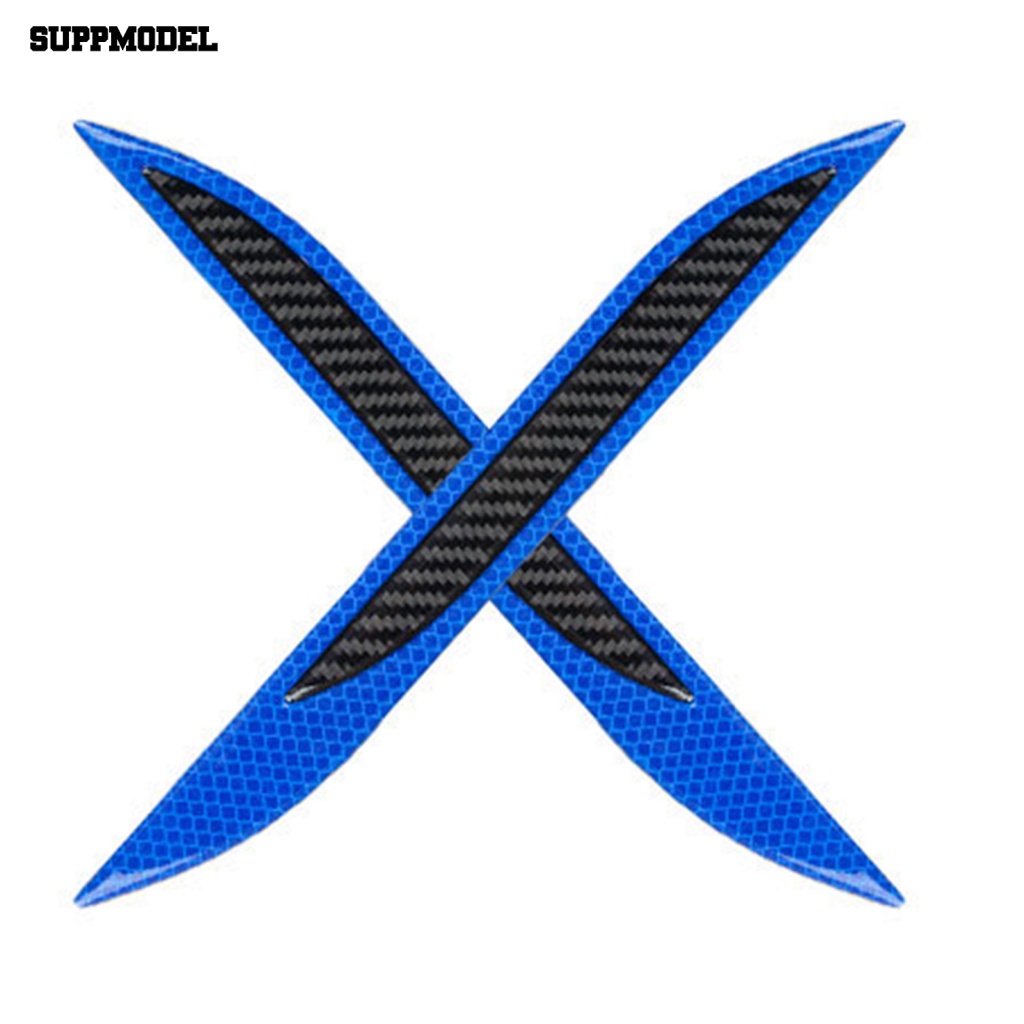 Suppmodel 1pasang Kaset Reflektor Mobil Tahan Panas Untuk Kendaraan Stiker Reflektif Pintu Mobil Tape Peringatan Anti Gores