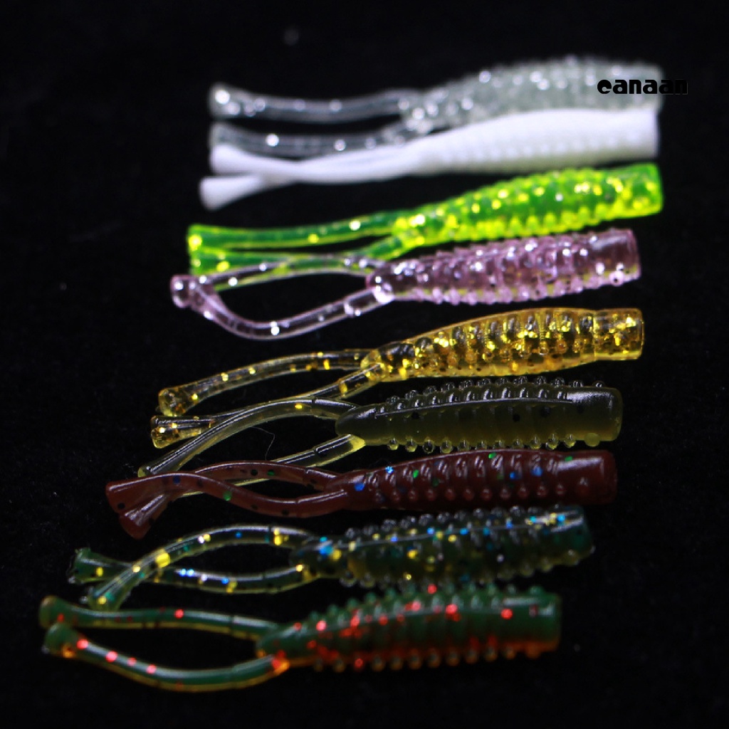 Cnn-10pcs/set 4.2 cm Ekor Ganda Lembut Lure Bionic Umpan Ikan Palsu Aksesoris Memancing