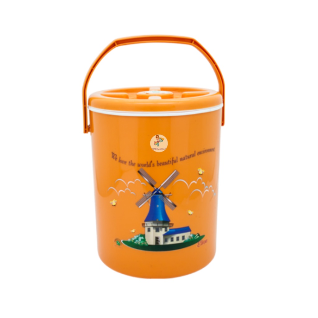 Rice Ice Bucket 8 Liter Elvira Tempat Nasi Es 5818 Green Leaf