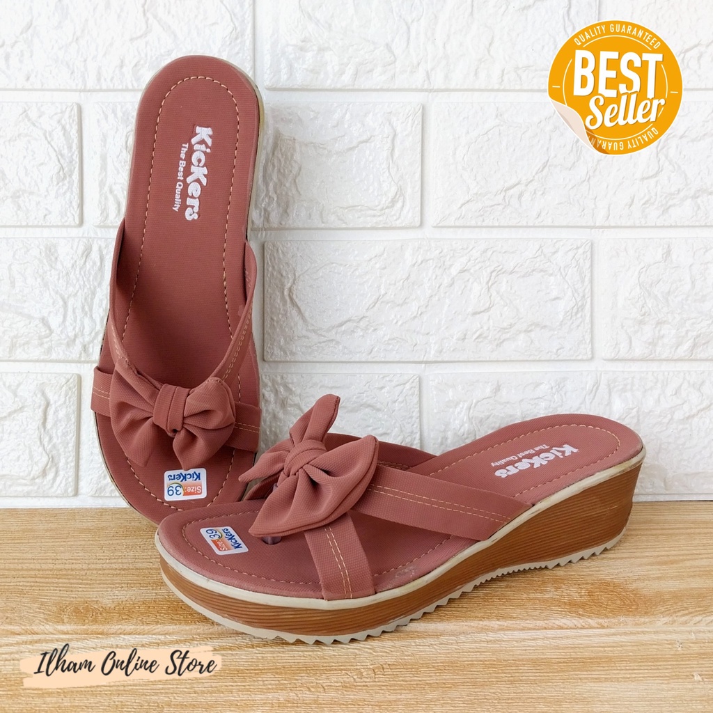Sandal Wanita Ninndy Pita Size 26-40 Coklat