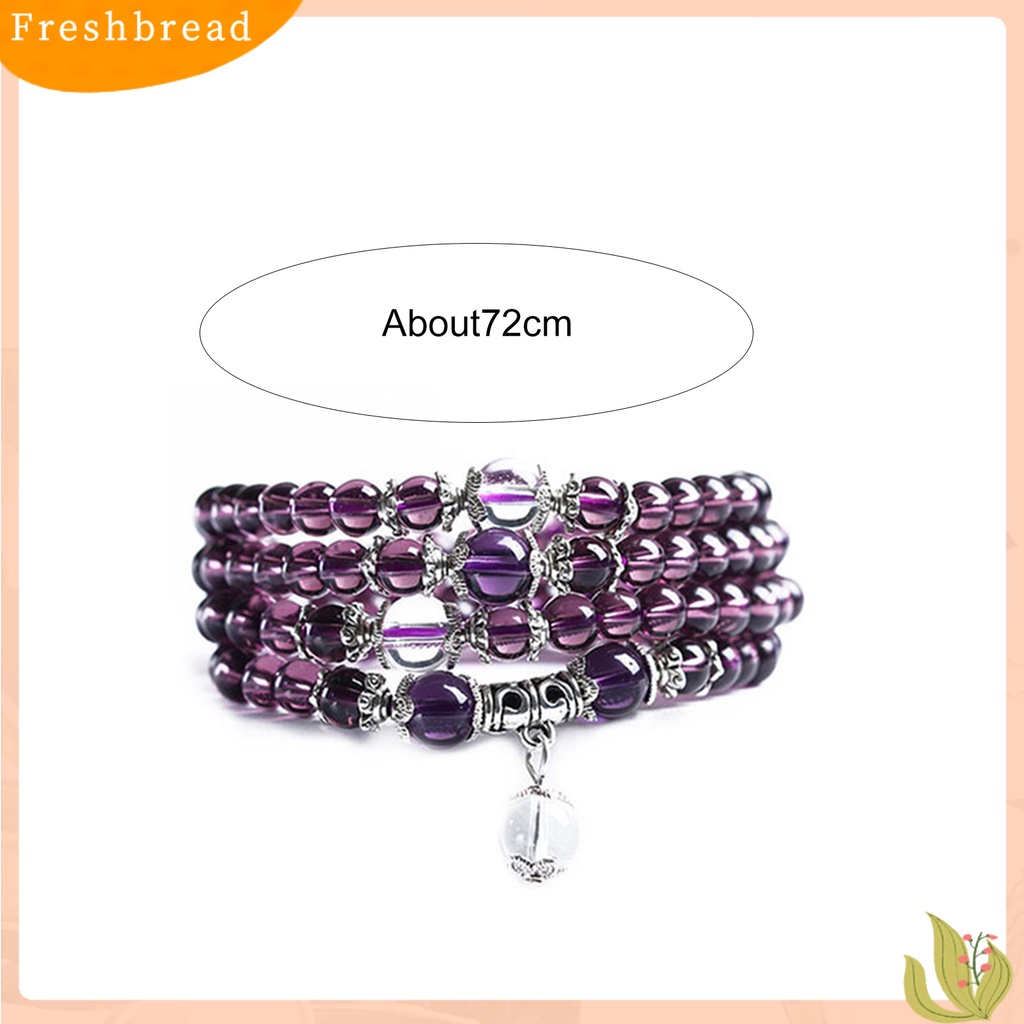 &lt; Freshbread &gt; Women Bracelet Stylish Clear Beads Gelang Rantai Wanita Kristal Imitasi Untuk Kehidupan Sehari-Hari