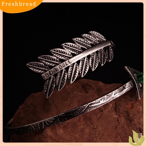 &lt; Freshbread &gt; Wanita Swirl Spiral Tribal Arrow Upper Arm Cuff Bangle Gelang Armlet Jewelry