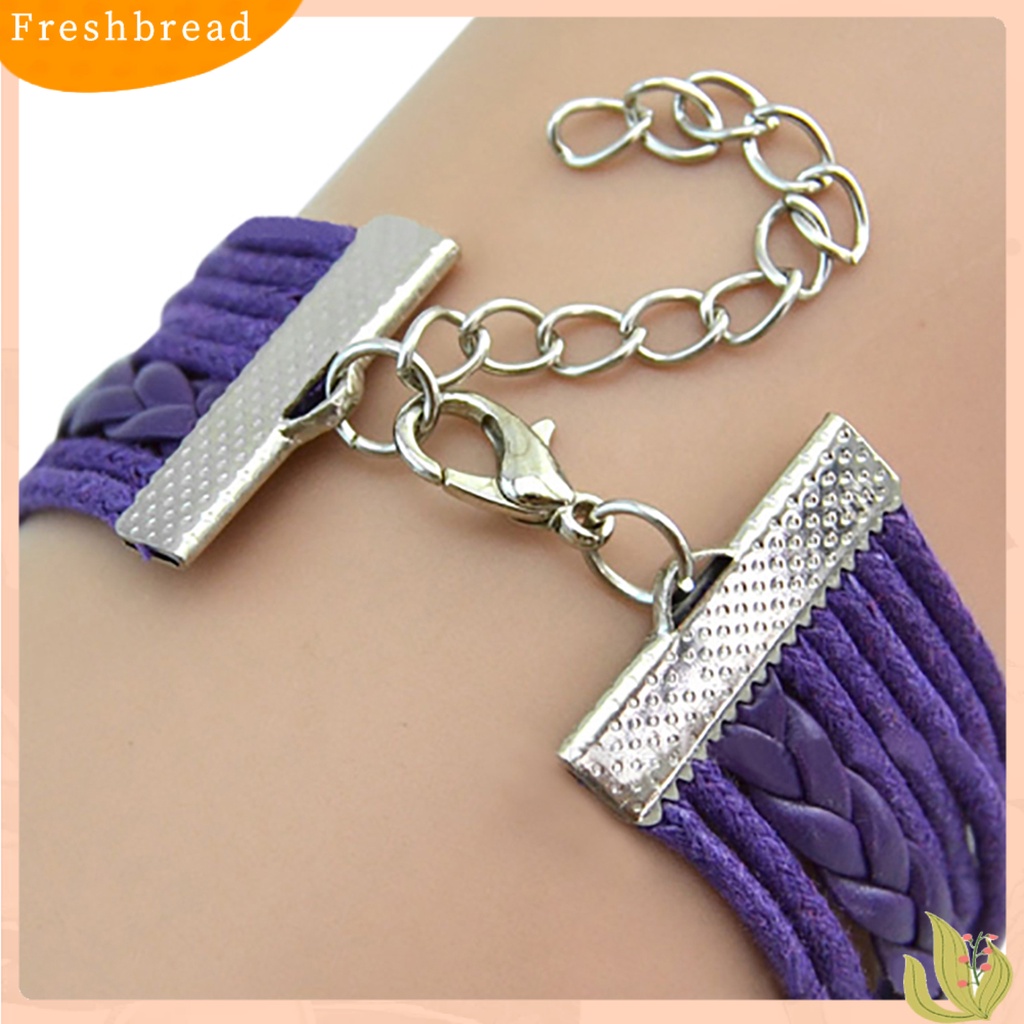 &lt; Freshbread &gt; Gelang Braided Multilayer Vintage Motif Panah Cupid's Wristband Untuk Club