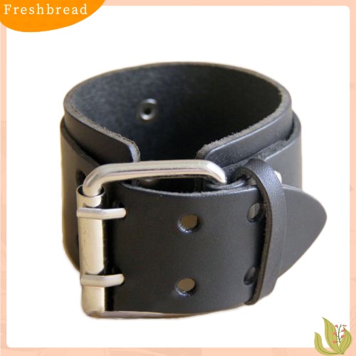 &lt; Freshbread &gt; Keren Faux Kulit Gelang Pria Wanita Punk Fashion Sabuk Gelang Perhiasan Hadiah
