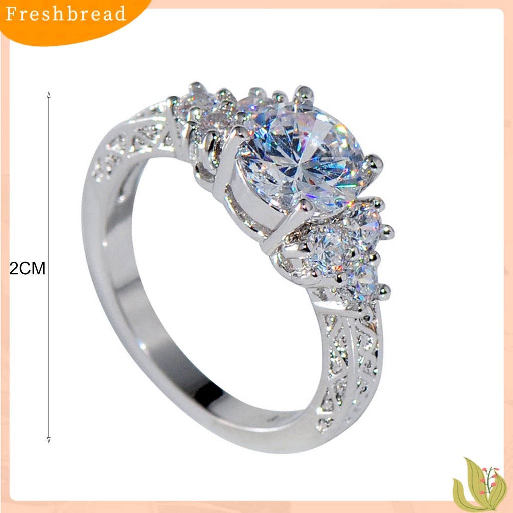 &lt; Freshbread &gt; Woman Ring Cincin Kawin Cupronickel Mengkilap Tahan Luntur Untuk Pernikahan