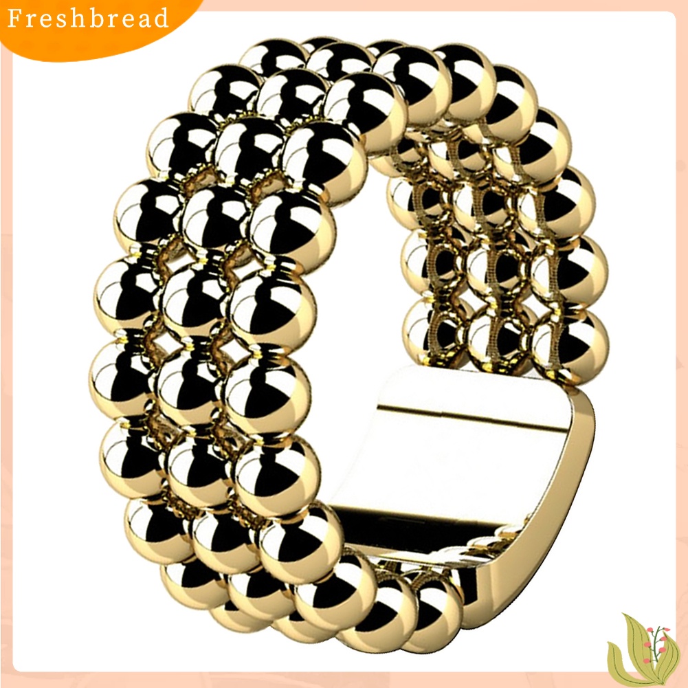 < Freshbread > Kreatif Pria Putaran Manik-Manik Jari Cincin Lebar Club Jalan Perhiasan Hadiah Ulang Tahun