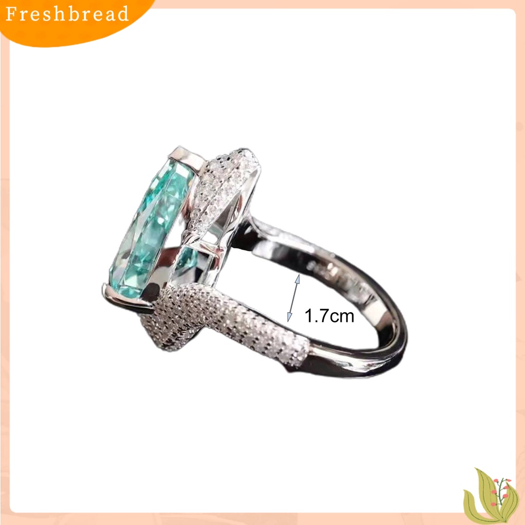 &lt; Freshbread &gt; Cincin Unisex Pear-Berbentuk Terbuka Perhiasan Geometri Indah Jari Cincin Perhiasan Aksesoris