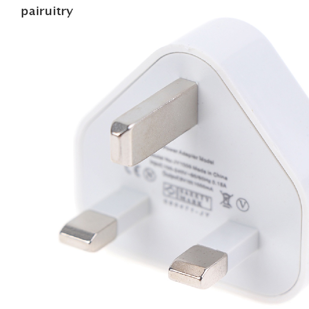 Prt Speedy Fast 1port USB Charger 3pin Colokan Listrik UK Adaptor Colokan Dinding ORIGINAL PRT