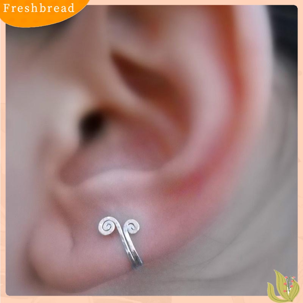 &lt; Freshbread &gt; 1Pc Klip Telinga Tanpa Sakit Non-Piercing Geometris Wanita Monkey King Golden Hoop Incantation Shaped Clip Earring Perhiasan Hadiah Untuk Kehidupan Sehari-Hari