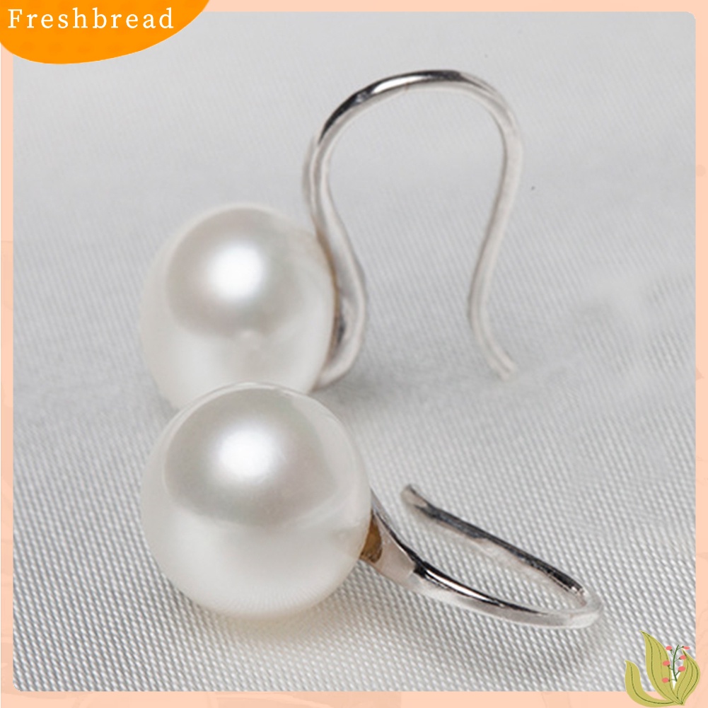 &lt; Freshbread &gt; Fashion Wanita Mutiara Imitasi Mini Ear Hooks Earrings Pesta Pernyataan Perhiasan Hadiah