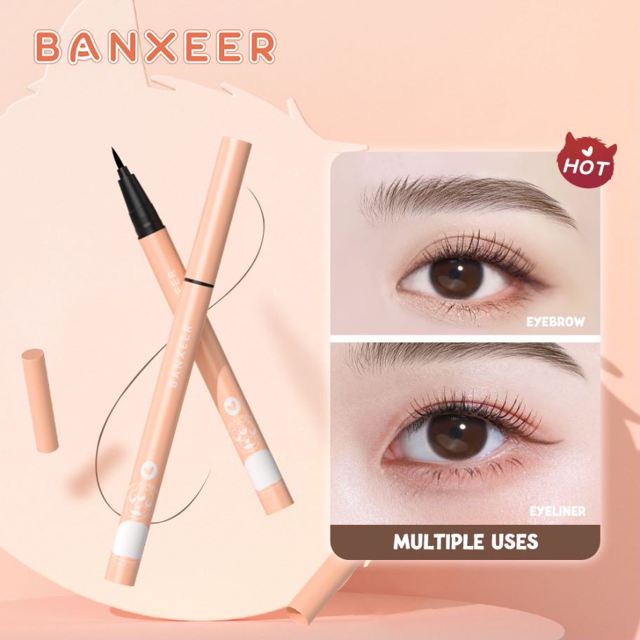 BANXEER Liquid Eyebrow Pen Pensil Alis WaterProof Tahan Lama BM12 [Emperor]