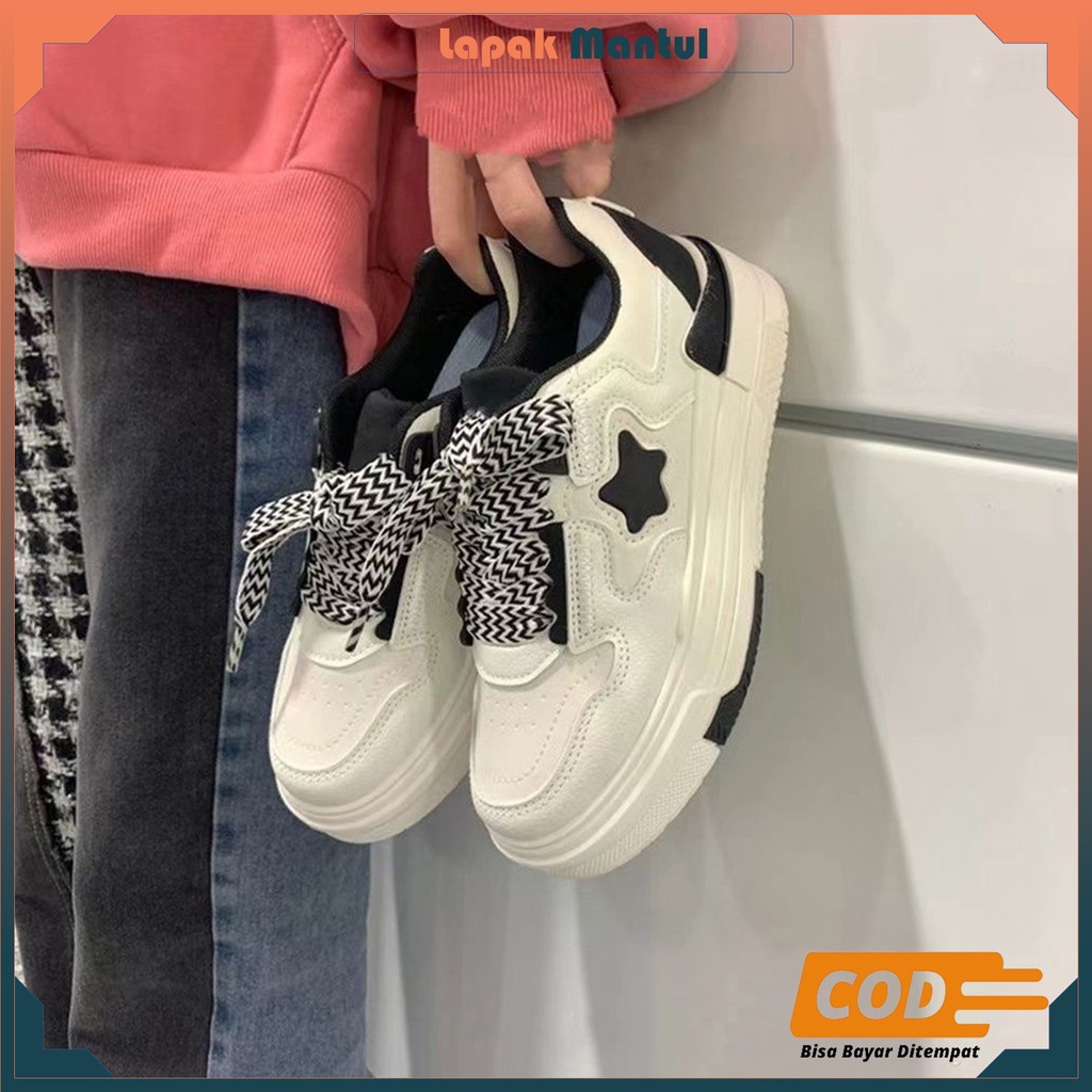LM-0270 FREE BOX Sepatu Sports Korean Style Sneakers Wanita Casual Shoes Premium