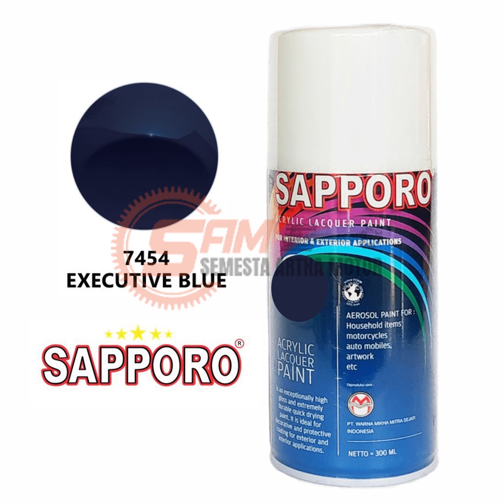 

Pilox Sapporo Executive Blue 7454 Cat Semprot 300ml Aerosol Biru Colour Spray Pilok