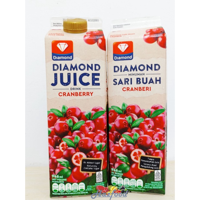 

Diamond Juice Drink Cranberry|Minuman Sari Buah Jus Cranberi 946 Ml