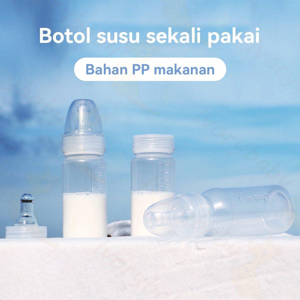 Ivorybaby Botol susu sekali pakai portabel Disposable bottle Steri bottle BPA Free