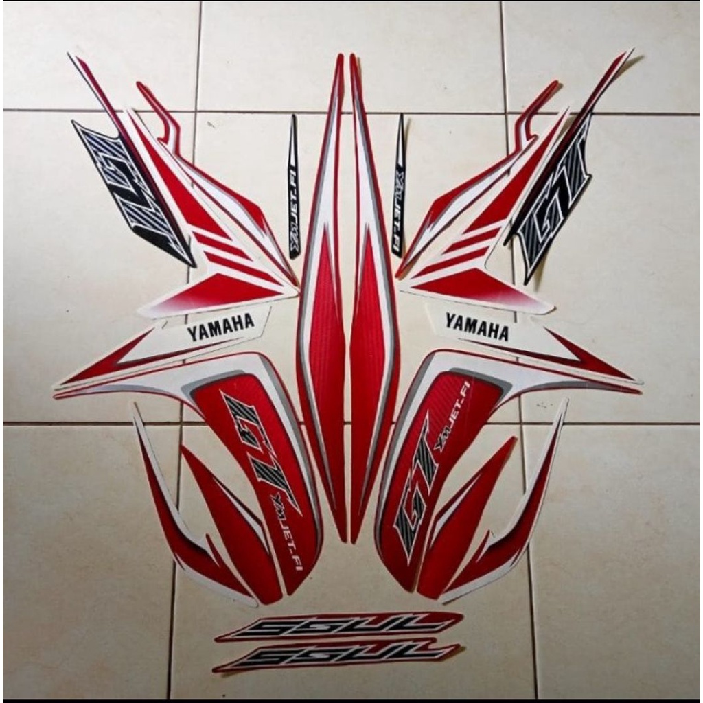 Stiker striping Soul GT 2013 Merah