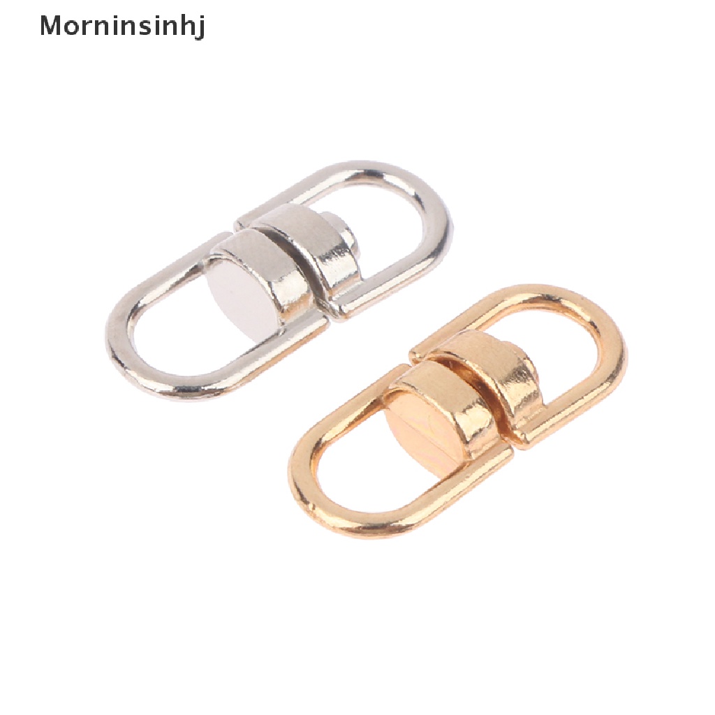 Mornin 20pcs Zinc Alloy Rotate Buckle Key Rings 1.6cm Putar Anjing Gesper Holder Konektor Keyfob DIY Gantungan Kunci Liontin Aksesoris id