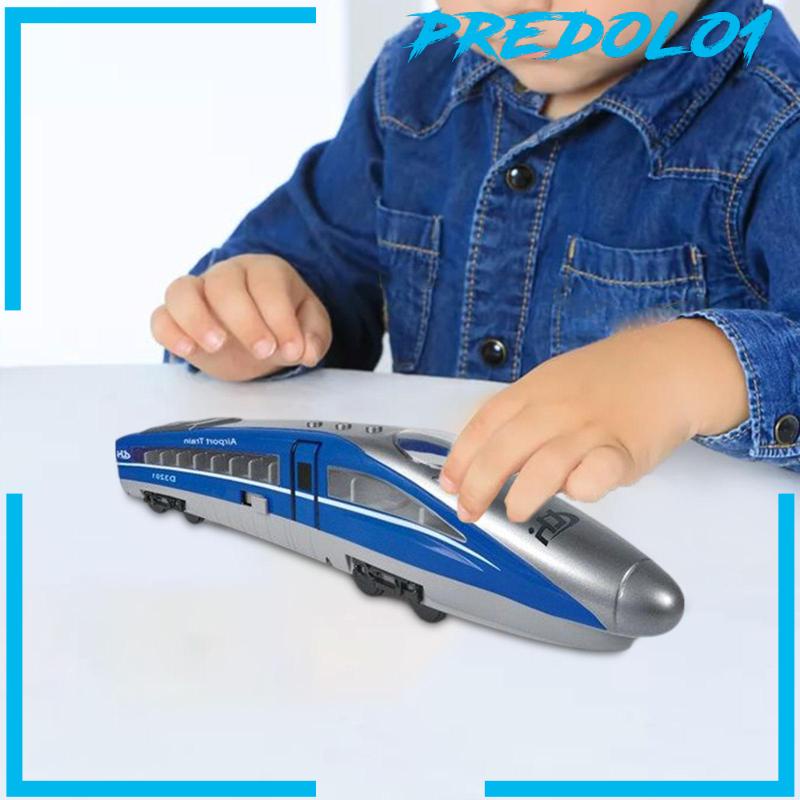 [Predolo1] Mainan Kereta Api Kecepatan Tinggi Pretend Play Mesin Lokomotif Untuk Hadiah Anak