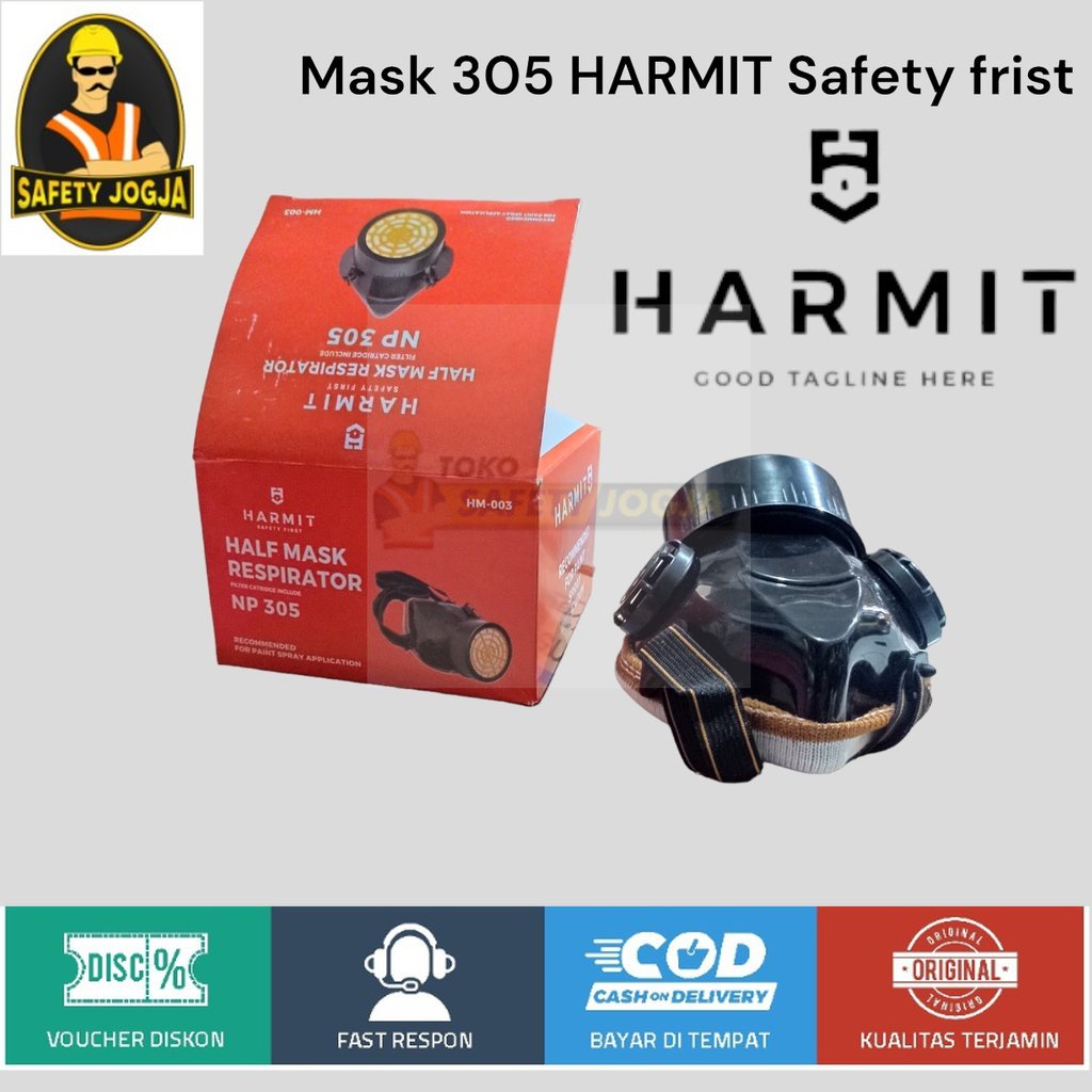 MASKER RESPIRATOR NP 305 HALF MASK