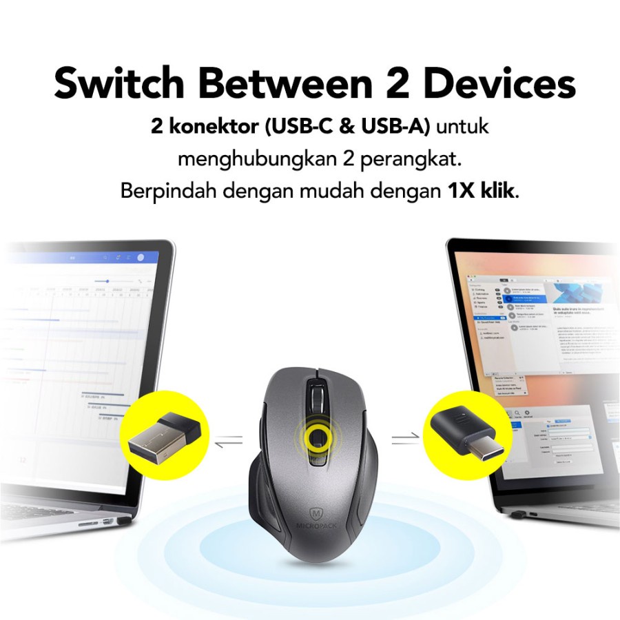 Micropack Dual Wireless Mouse MP-752W