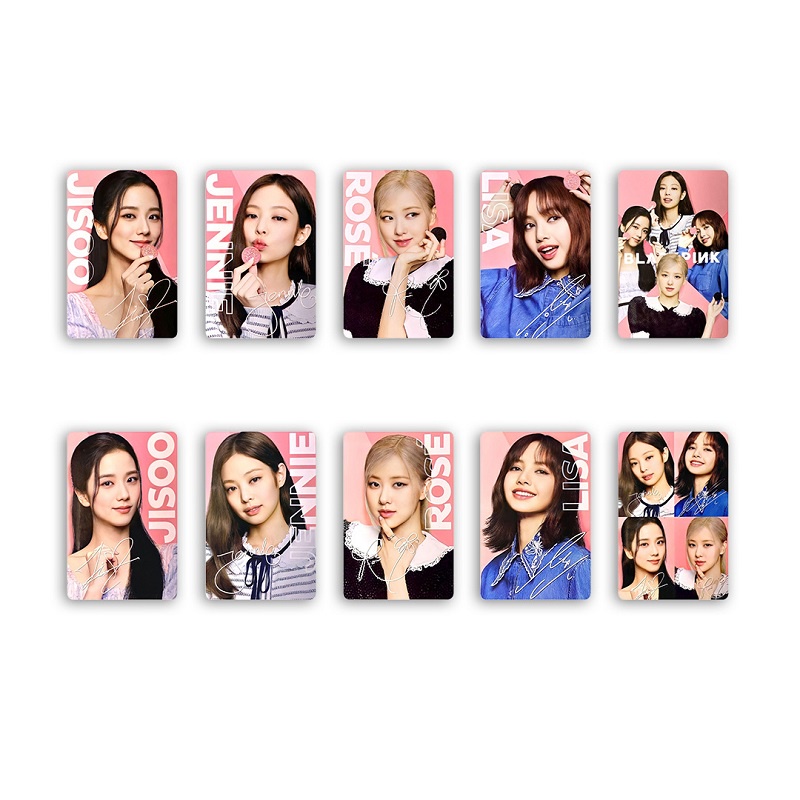 7pcs/set Kpop Blackpink Postcards Venom JENNIE Lomo Kartu LISA Rose Jisoo Album Kartu Perempuan Untuk Aksesoris Fans Blackpink