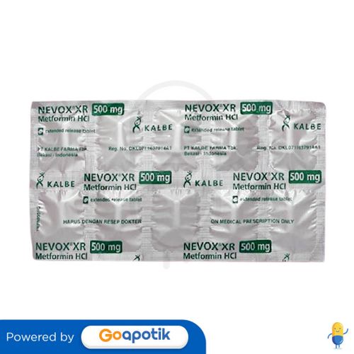 NEVOX XR 500 MG STRIP 10 KAPLET