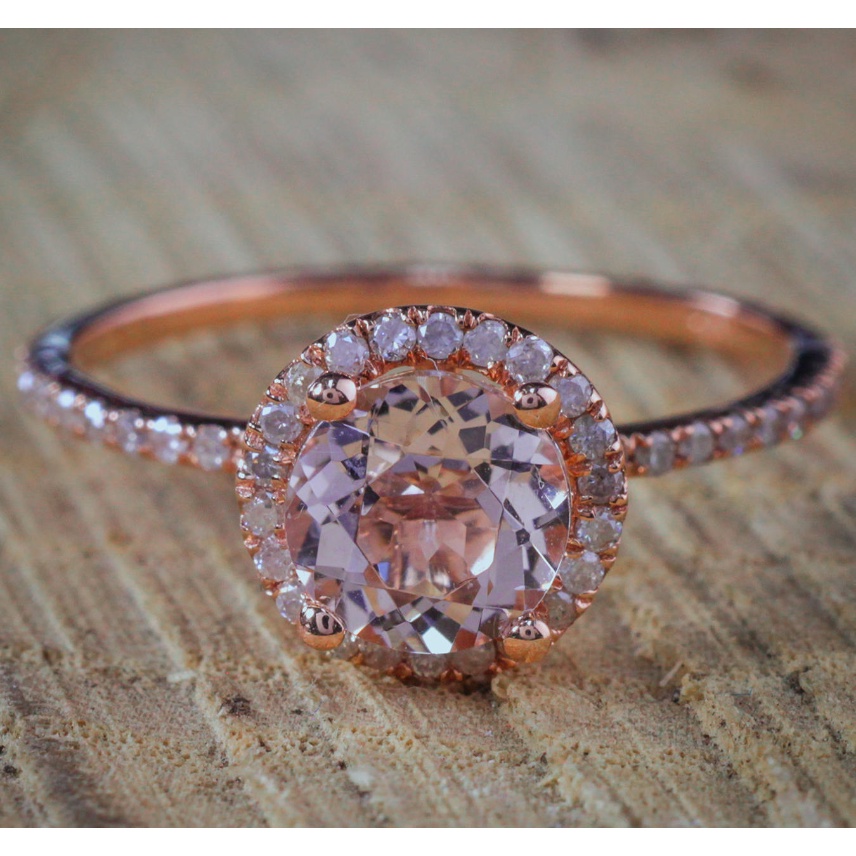 Aksesoris Perhiasan Fashion Goldkingdom Ready Stock Desain Niche Dengan Cincin Micro-set Lapis Rose Gold