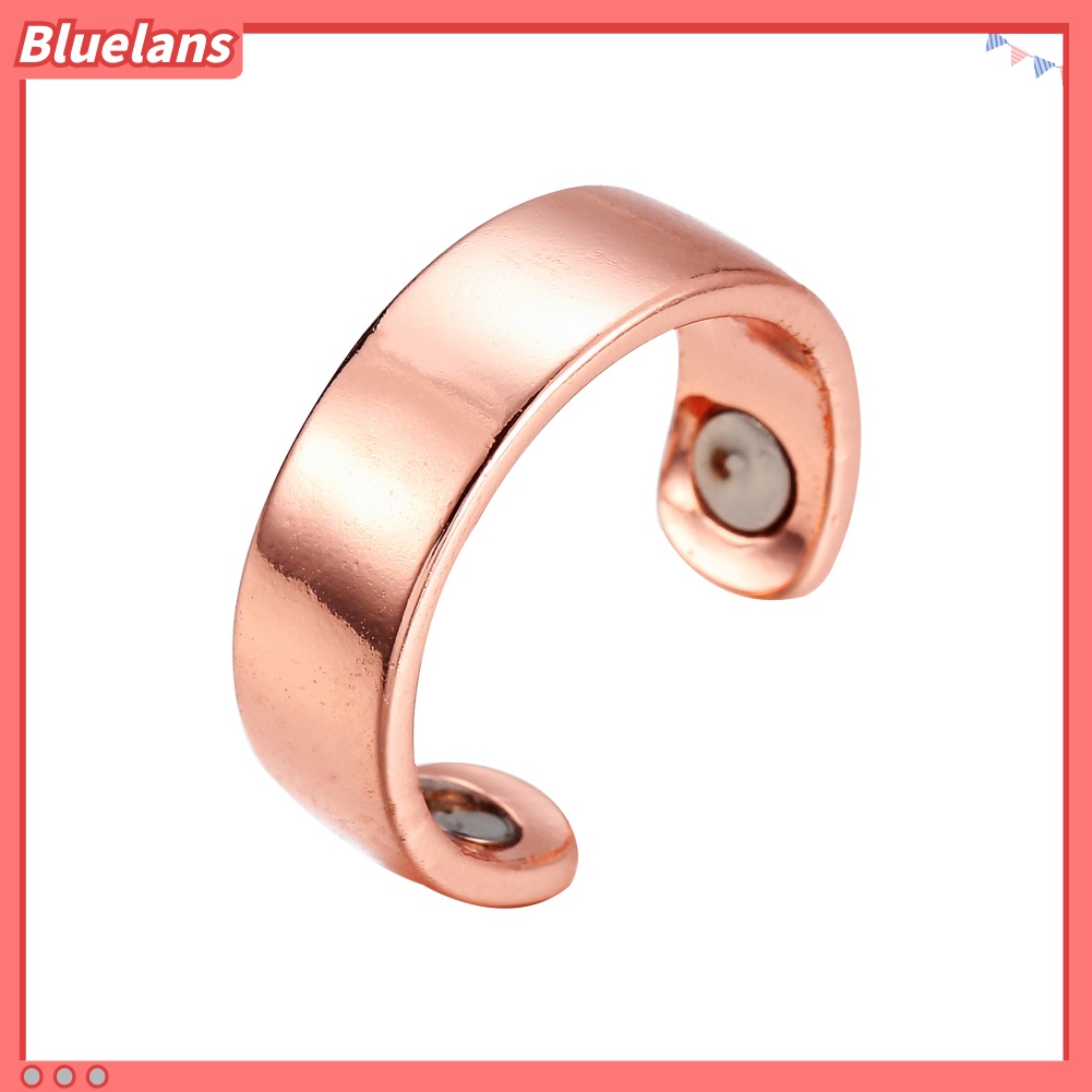 {In Stock} Unisex Fashion Tembaga ic Sehat Band Terbuka Berakhir Cincin Jari Perhiasan Hadiah