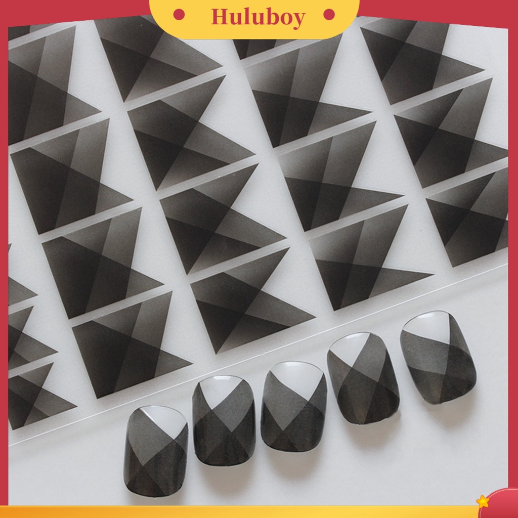 {In Stock} 1lembar Stiker Nail Art Perekat Diri Semi Permeabel Tidak Luntur Gaya Perancis DIY Hitam Putih Bunga Mawar Kabut Manicure Decal Untuk Salon Kuku