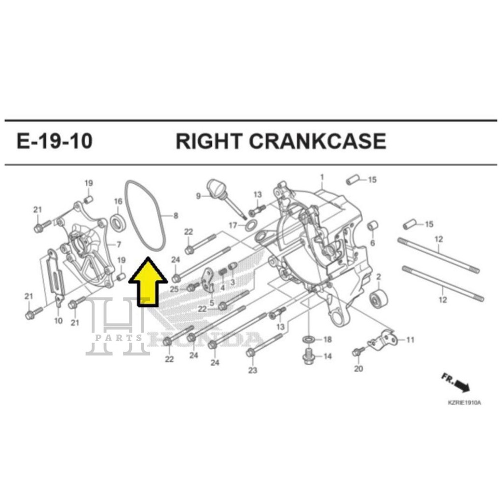 GASKET STATOR BASE ORING TUTUP MAGNET PCX VARIO 125 150 ADV 150 11363-KWN-900 ASLI ORIGINAL AHM HGP HONDA