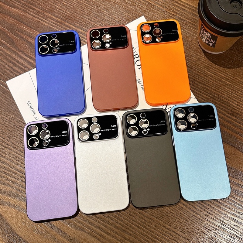 IPHONE Casing AG Frosted Mewah Untuk Iphone12 13 Pro Max 14 Pro Max Casing Iphone14 Plus Cover Pelindung Lensa Shockproof Phone Case