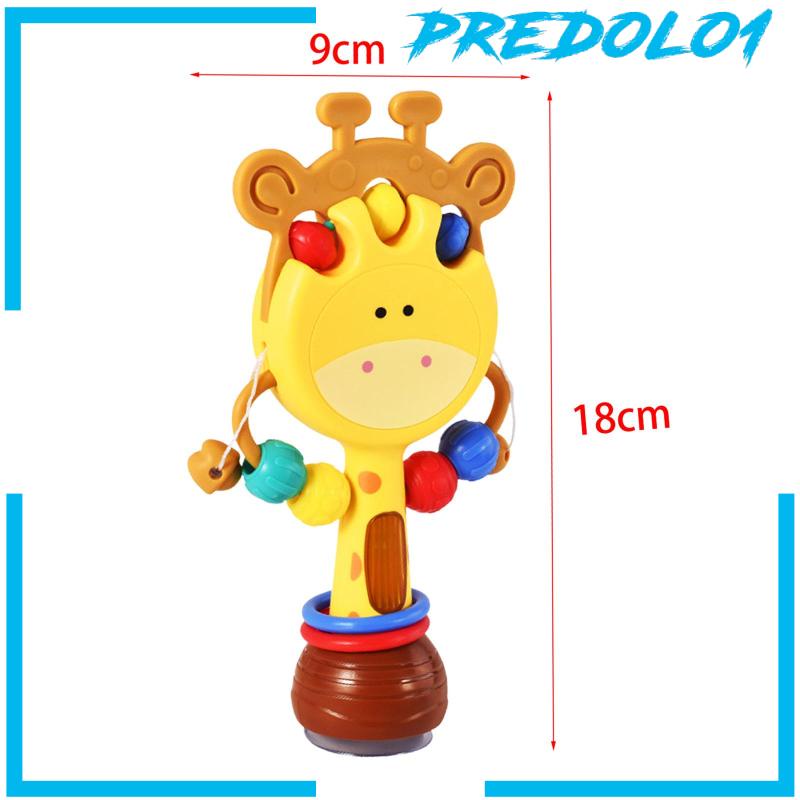 [Predolo1] Mainan Edukasi Dini Rattle Berbentuk Drum Tradisional Noisemakers Set Untuk Bayi