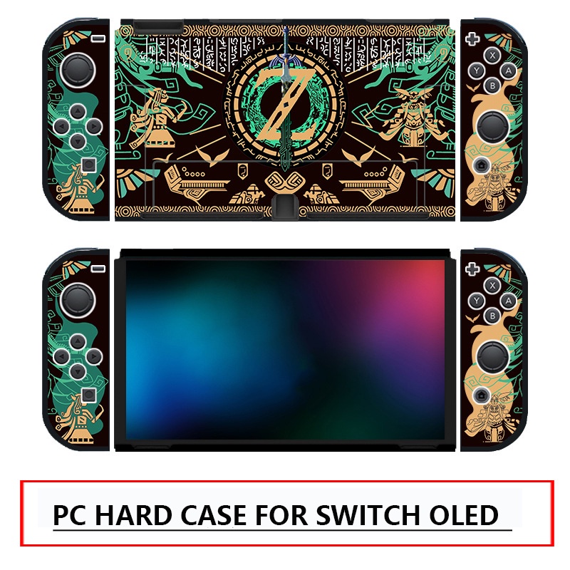 New Switch Case Zelda Tears of Kingdom Storage Bag Kotak Kartu Untuk Saklar V1 V2/OLED Zelda Tears of Kingdom Aksesoris Saklar