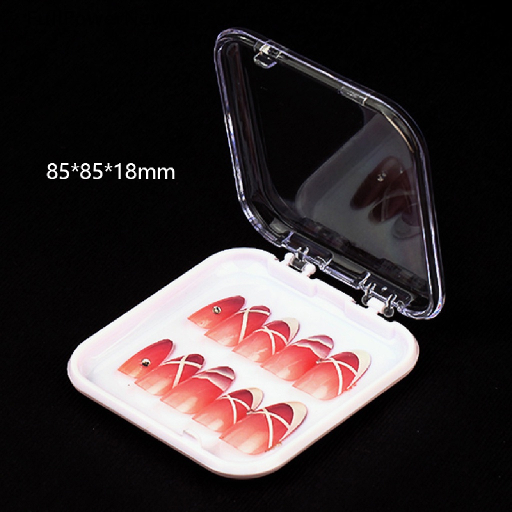 Power Kotak Penyimpanan Transparan Stand Display Organizer Wadah Nail Art Manicure Tool ID