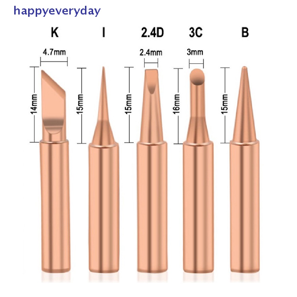 [happy] Ujung Solder Tembaga Murni Inti Dalam Kepala Besi Listrik 900M Series Solder Tips [ID]