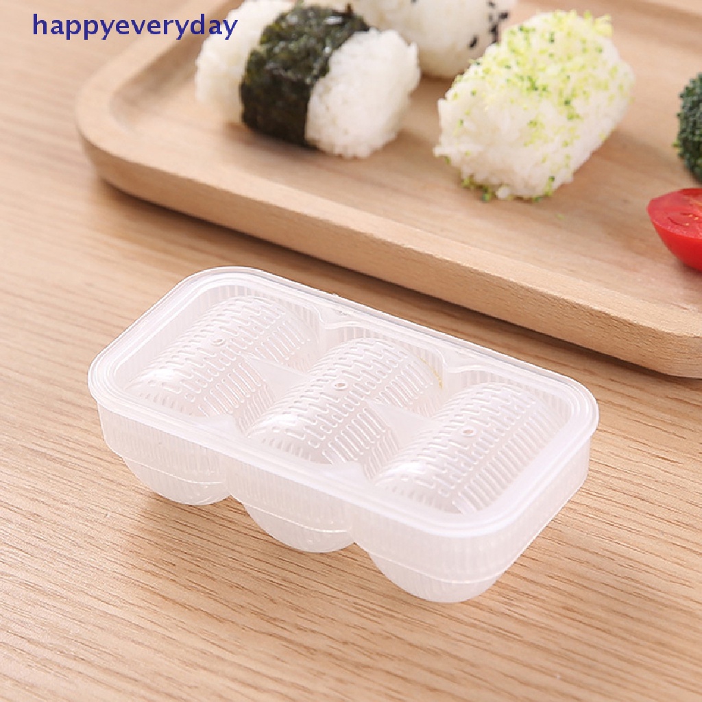 [happy] Diy Sushi Rice Ball Cetakan Rice Ball Food Press Segitiga Sushi Maker Mold Baby Bento Aksesoris Bento Dapur [ID]