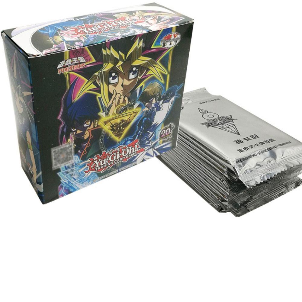 Needway Yugioh Card Box-Packed 100Pcs Kartu Karakter Duel Kompetitif Deck Bermain Kartu Permainan Hiburan Solitaire YU GI OH Duel Kartu Trading Kompetitif