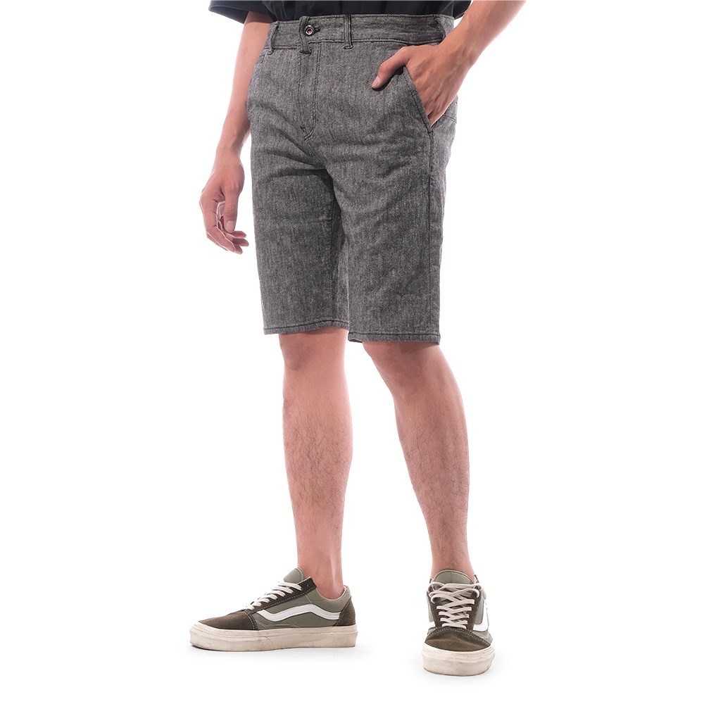 Philip Roth Linen Shorts Dark Grey