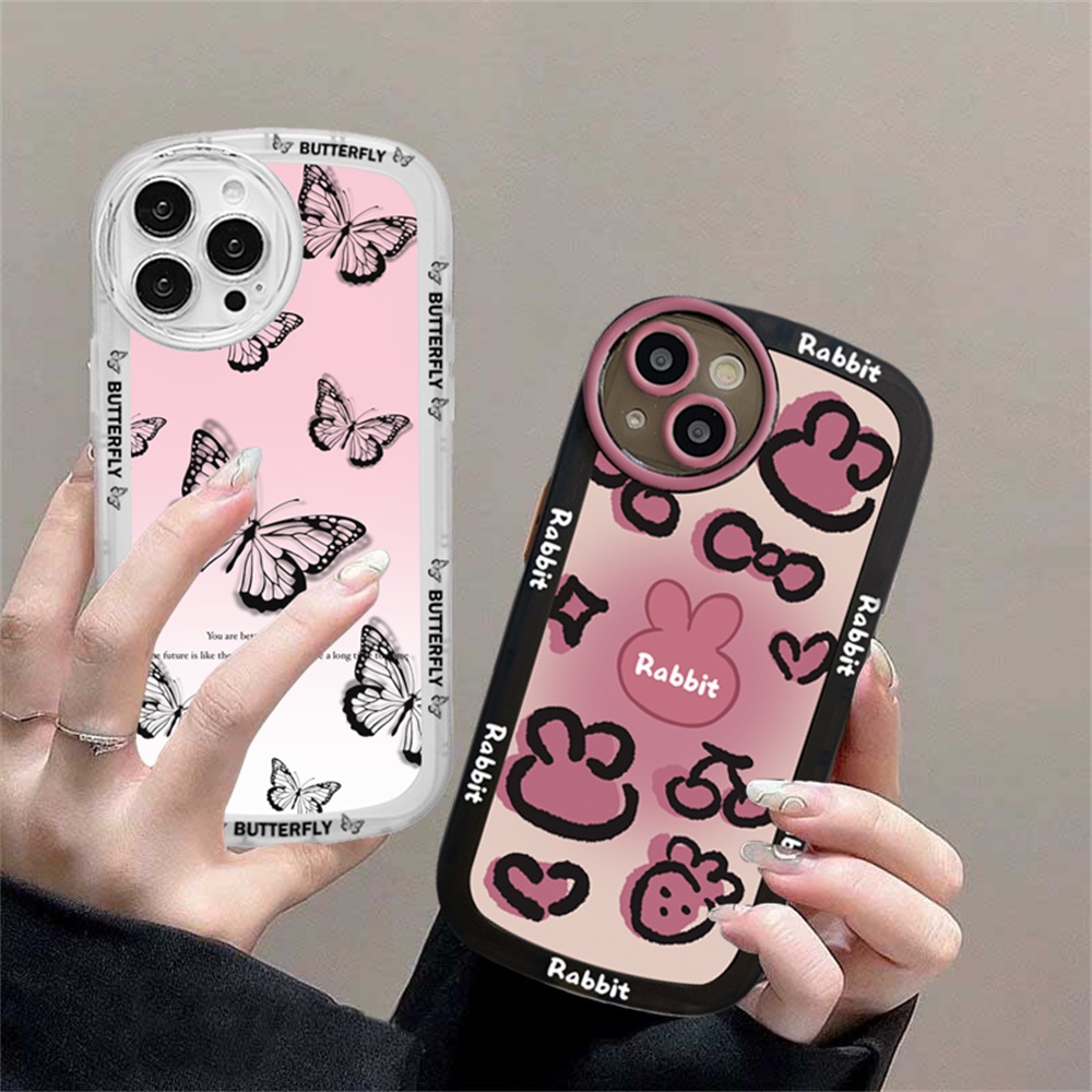 Casing Redmi 10C 10A 9C 9T 9A Note 11S 11 11E Pro Note10 5G Note 10S Note 9 9S Pro Note8 Pro Note7 Poco M5S M3 X3 Pro NFC Phantom Butterfly Line Rabbit Fashion Simple Soft Case