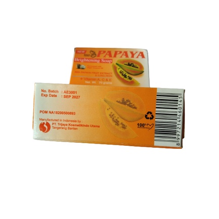 [BS]Sabun RDL Papaya  ORIGINAL Sabun Pemutih Kulit Pepaya BPOM Sabun Pepaya Penghilang Jerawat