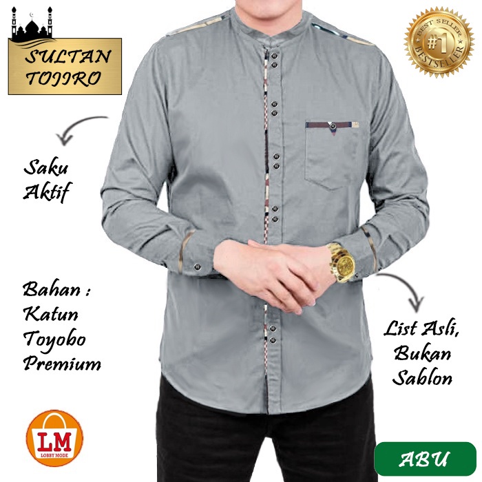 Baju Koko Pria Kemeja Koko Lengan Panjang Terbaru 2021 SULTAN TOJIRO