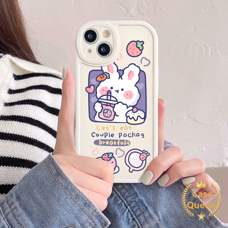 Cartoon Lovely Phone Case Infinix Hot 10s 10T 9 11 10 Play 11s Smart 6 5 Hot 10 Lite Note 8 Cute Bear Rabbit Strawberry Cake TPU Soft Couple Back Cover