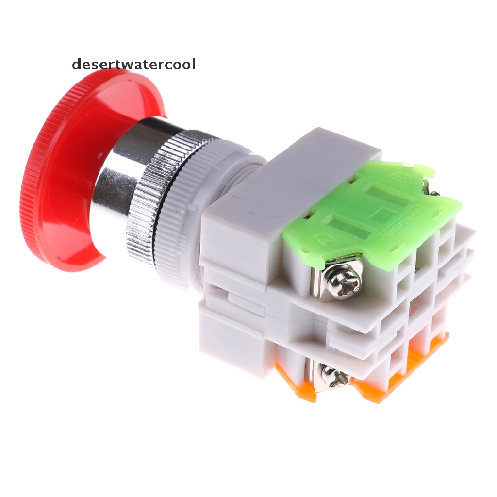 Deid Tutup Jamur Merah 1NO 1NC DPST Emergency Stop Push Button Switch AC 660V 10A Martijn